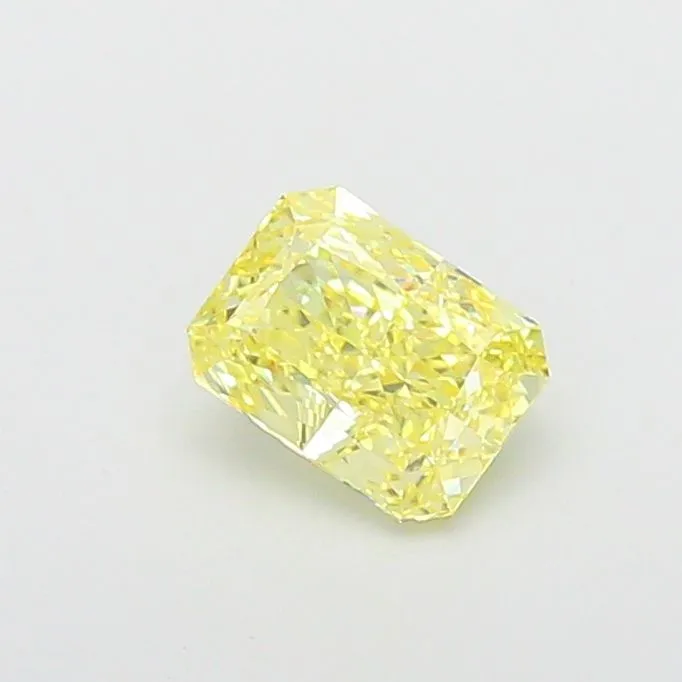 1.36ct CUSHION Fancy Yellow VVS2 Coloured Lab diamond