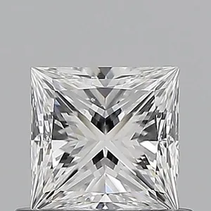 0.66ct PRINCESS D VS2 Natural diamond