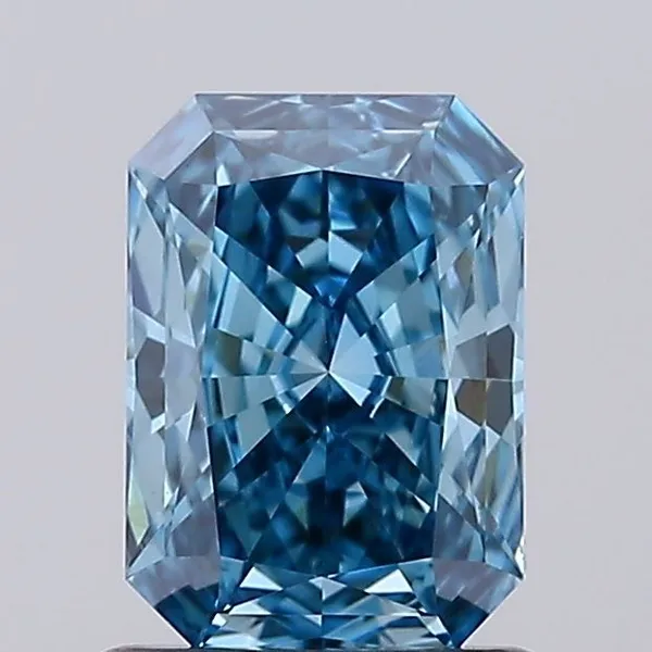1ct RADIANT Fancy Vivid Blue VS1 Coloured Lab diamond