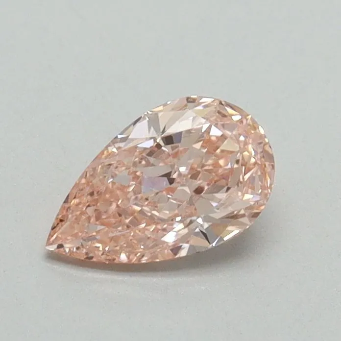 0.50ct PEAR Fancy Intense Pink VVS2 Coloured Lab diamond