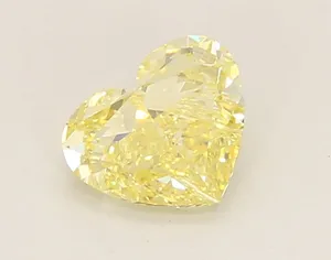 1.1ct HEART Fancy Intense Yellow VS1 Coloured Lab diamond