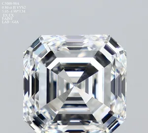 0.8ct EMERALD H VVS2 Natural diamond