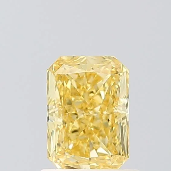 1.03ct CUSHION Fancy Intense Yellow VVS2 Coloured Lab diamond