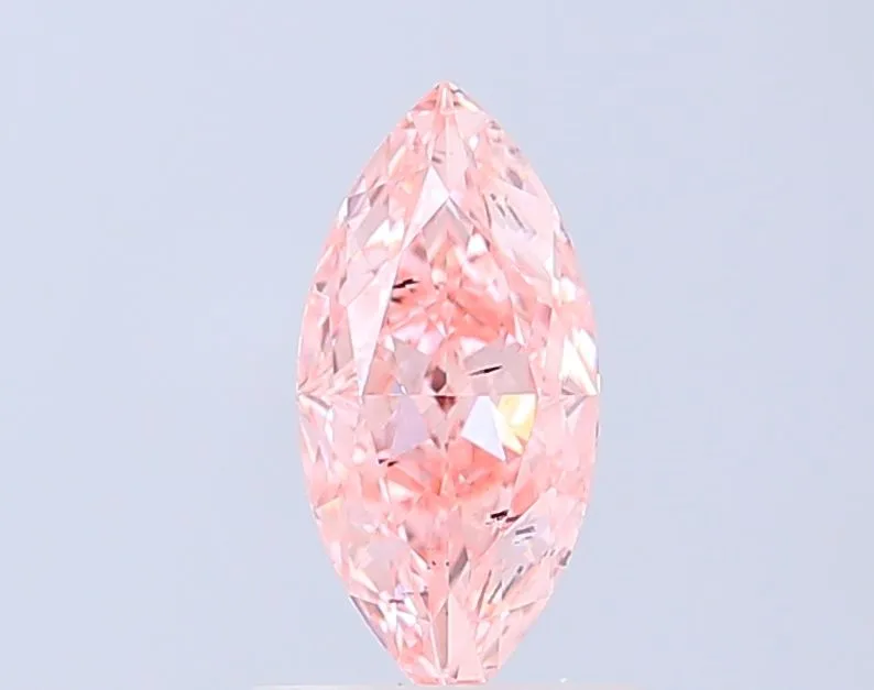 1.07ct MARQUISE Fancy Vivid Pink SI1 Coloured Lab diamond