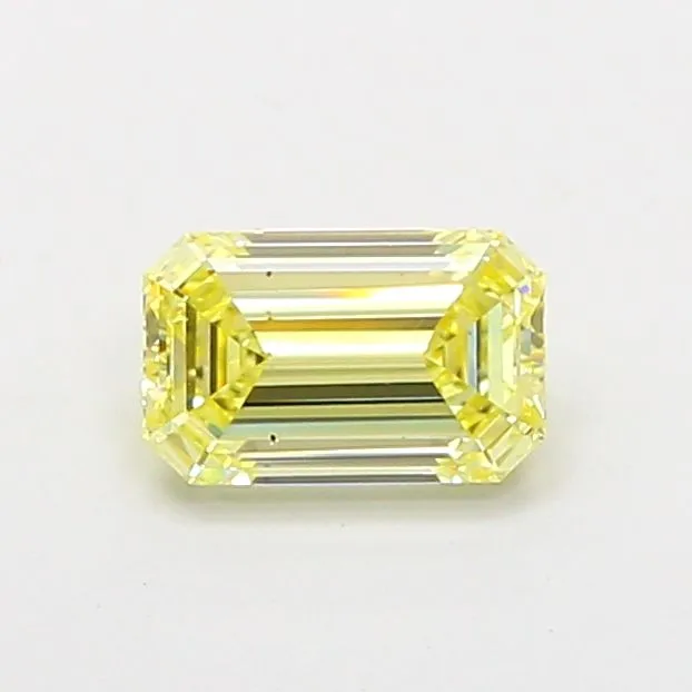 1.03ct EMERALD Fancy Light Yellow VS2 Coloured Lab diamond