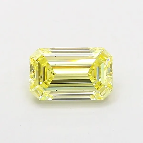 1.03ct EMERALD Fancy Light Yellow VS2 Coloured Lab diamond