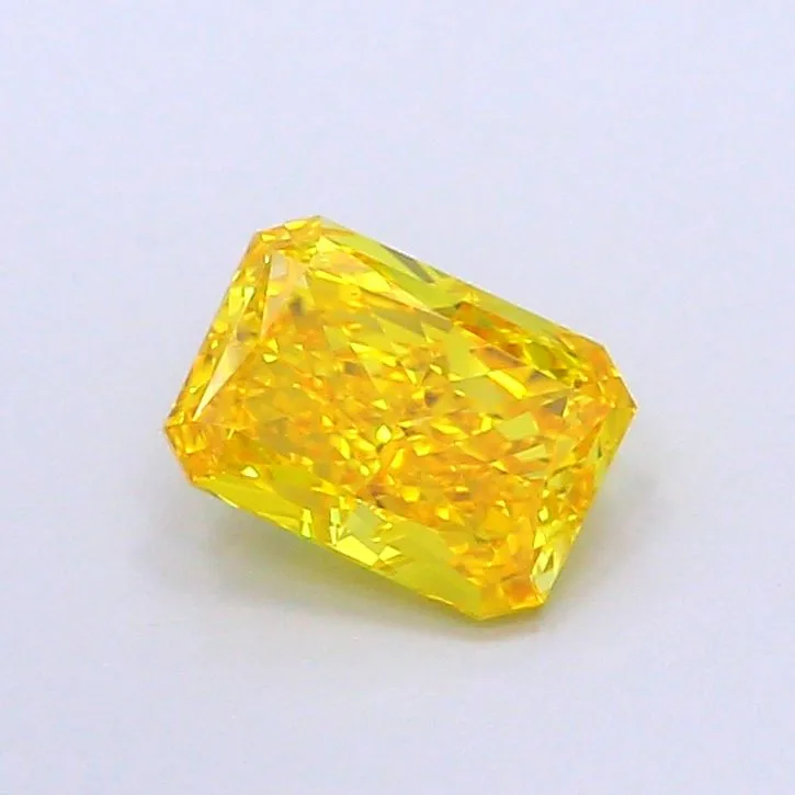 1.04ct RADIANT Fancy Vivid Yellow VVS1 Coloured Lab diamond
