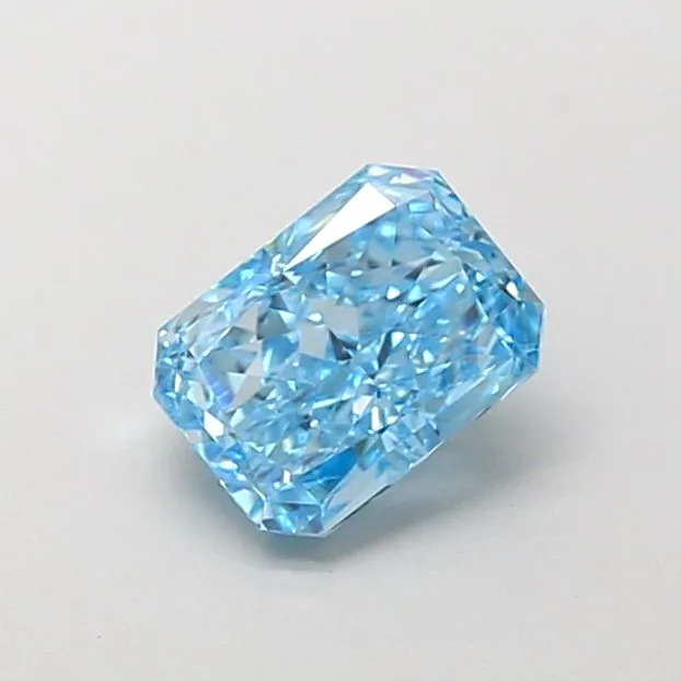 1.02ct RADIANT Fancy Vivid Blue VVS1 Coloured Lab diamond