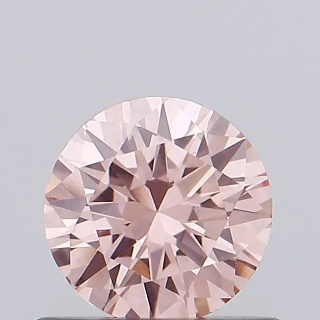 0.48ct ROUND Fancy Intense Pink VS1 Coloured Lab diamond