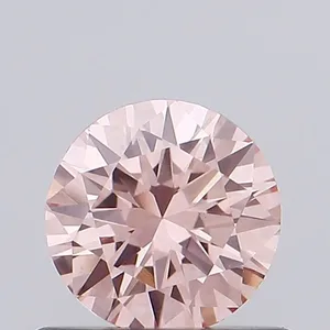 0.48ct ROUND Fancy Intense Pink VS1 Coloured Lab diamond