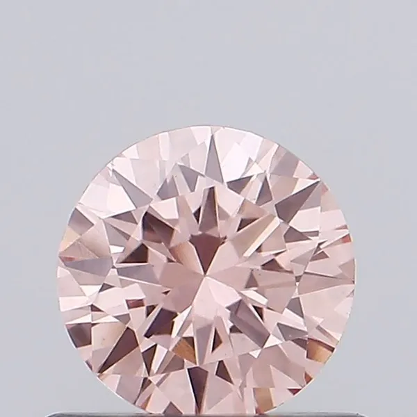 0.48ct ROUND Fancy Intense Pink VS1 Coloured Lab diamond