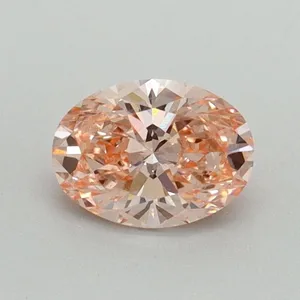 0.55ct OVAL Fancy Vivid Pink VS2 Coloured Lab diamond
