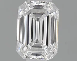0.44ct EMERALD D VVS2 Lab diamond