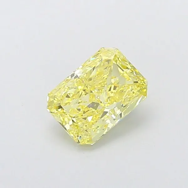 1ct RADIANT Fancy Yellow VS2 Coloured Lab diamond