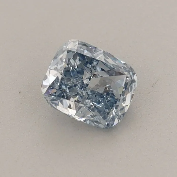 0.49ct CUSHION Fancy Intense Blue VS2 Coloured Lab diamond
