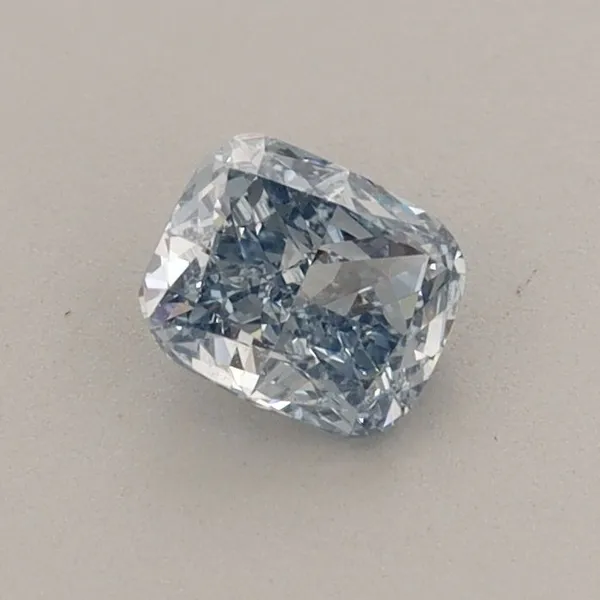 0.49ct CUSHION Fancy Intense Blue VS2 Coloured Lab diamond
