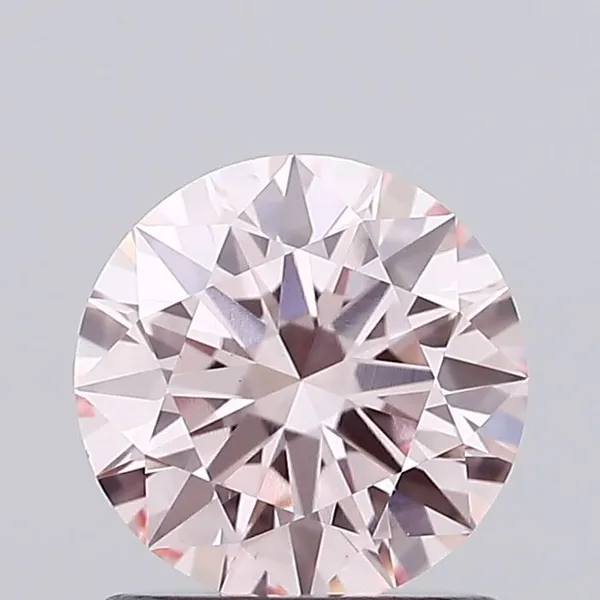 1.08ct ROUND Fancy Intense Pink VVS2 Coloured Lab diamond