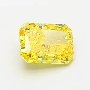 1.03ct RADIANT Fancy Vivid Yellow VVS2 Coloured Lab diamond