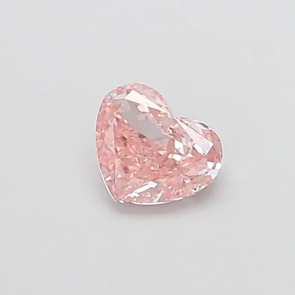 1ct HEART Fancy Intense Pink VS2 Coloured Lab diamond