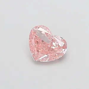 1ct HEART Fancy Intense Pink VS2 Coloured Lab diamond