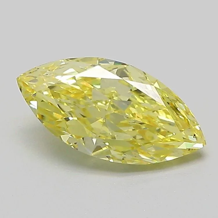 1.02ct MARQUISE Fancy Intense Yellow VS1 Coloured Lab diamond