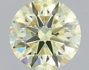 0.55ct ROUND Fancy Yellow VVS1 Coloured Lab diamond