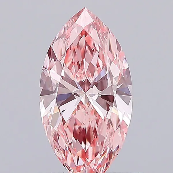 0.61ct MARQUISE Fancy Intense Pink VS1 Coloured Lab diamond