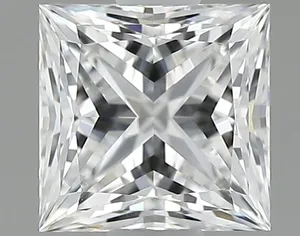 0.59ct PRINCESS F VVS2 Natural diamond