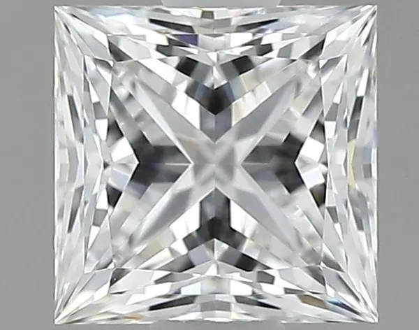 0.59ct PRINCESS F VVS2 Natural diamond