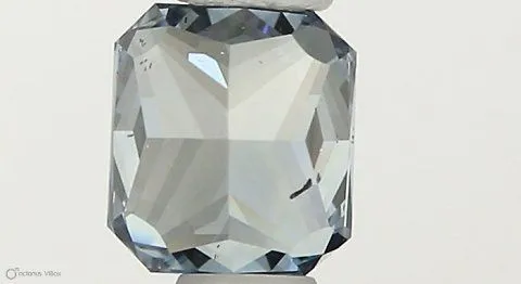 0.40ct RADIANT Fancy Vivid Blue SI1 Coloured Lab diamond