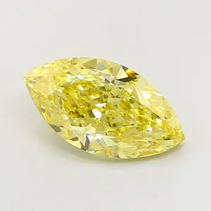 2.51ct MARQUISE Fancy Intense Yellow VS2 Coloured Lab diamond