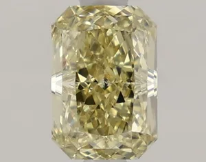 1.13ct RADIANT Fancy Yellow VVS2 Coloured Lab diamond