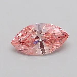 0.39ct MARQUISE Fancy Vivid Pink VS2 Coloured Lab diamond