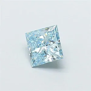 0.73ct PRINCESS Fancy Intense Blue VVS1 Coloured Lab diamond