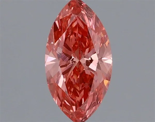 0.44ct MARQUISE Fancy Vivid Pink VS2 Coloured Lab diamond