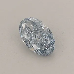 0.39ct OVAL Fancy Intense Blue VS1 Coloured Lab diamond