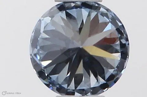 0.33ct ROUND Fancy Intense Blue VVS1 Coloured Lab diamond