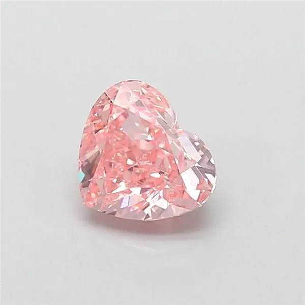 1.1ct HEART Fancy Vivid Pink VS1 Coloured Lab diamond