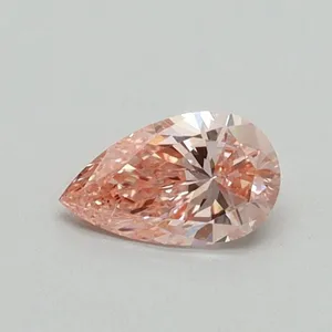 0.32ct PEAR Fancy Vivid Pink VS2 Coloured Lab diamond