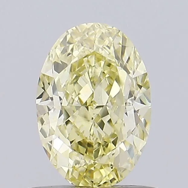 1.00ct OVAL Fancy Yellow VS1 Coloured Lab diamond