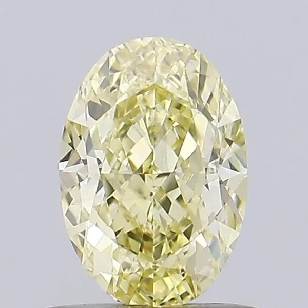 1ct OVAL Fancy Yellow VS1 Coloured Lab diamond