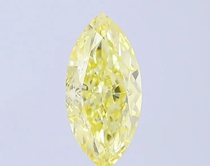 1.13ct MARQUISE Fancy Intense Yellow VS1 Coloured Lab diamond