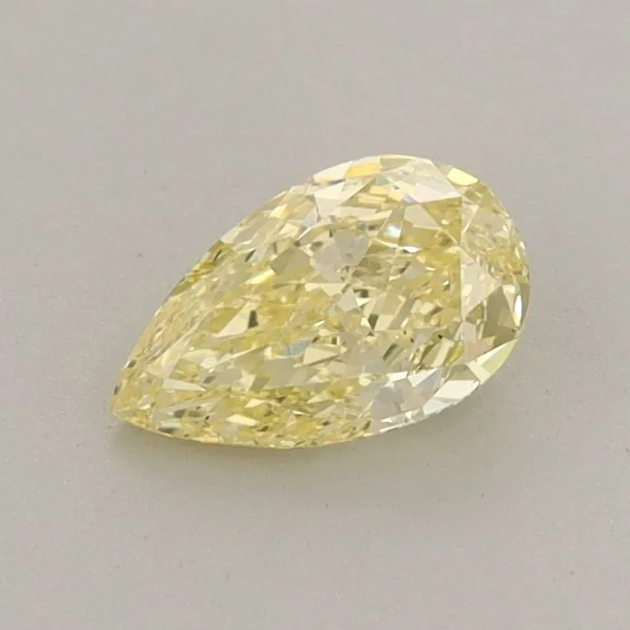 0.49ct PEAR Fancy Intense Yellow VS1 Coloured Lab diamond
