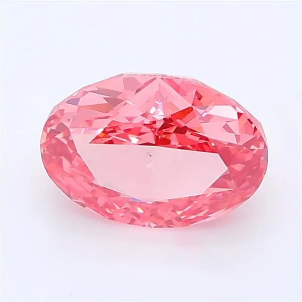 1.03ct OVAL Fancy Vivid Pink VS1 Coloured Lab diamond