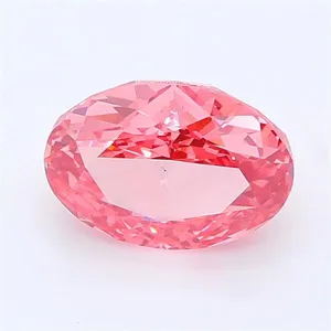 1.03ct OVAL Fancy Vivid Pink VS1 Coloured Lab diamond