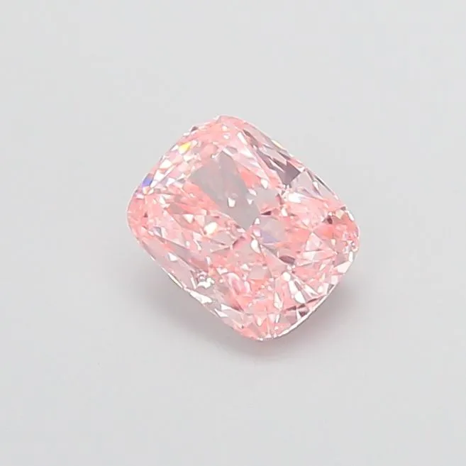 1.09ct CUSHION Fancy Vivid Pink VVS2 Coloured Lab diamond