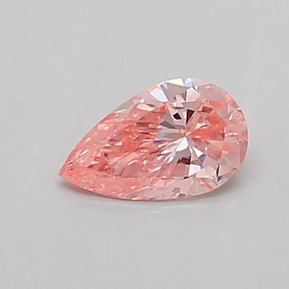 0.31ct PEAR Fancy Vivid Pink VS1 Coloured Lab diamond