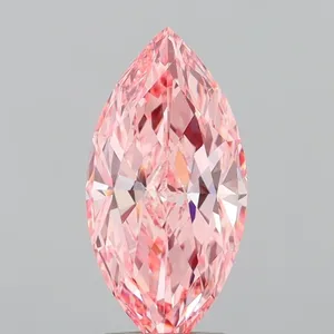 2.19ct MARQUISE Fancy Vivid Pink VS1 Coloured Lab diamond