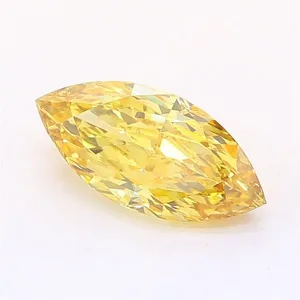 1.03ct MARQUISE Fancy Intense Yellow VS1 Coloured Lab diamond