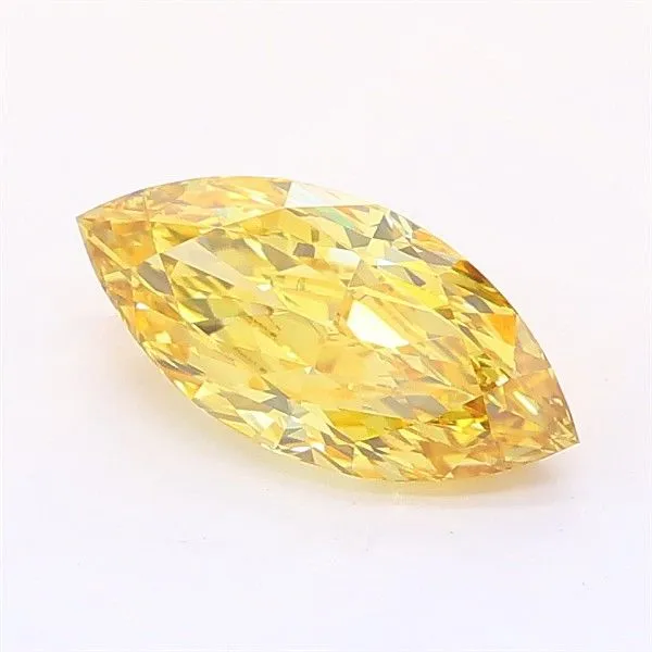 1.03ct MARQUISE Fancy Intense Yellow VS1 Coloured Lab diamond